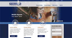 Desktop Screenshot of freedomfinancialbank.com